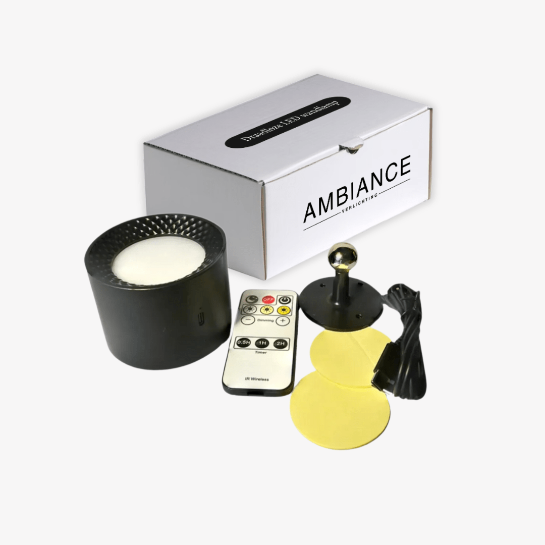 AuraNest – Wireless LED Wall Lamp with Remote Control