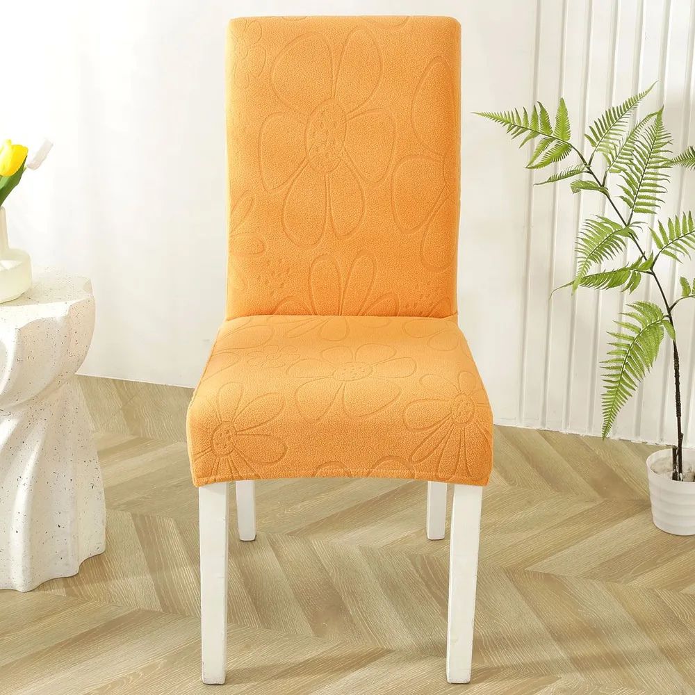 Daisy Dining Chair Cover - Stretch Microfiber, Easy Fit for Dining Room Chair 1