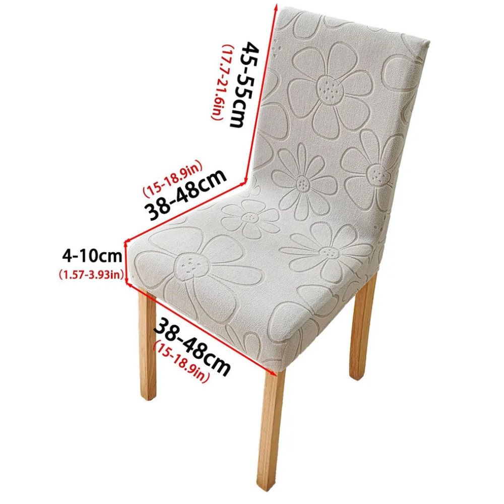 Daisy Dining Chair Cover - Stretch Microfiber, Easy Fit for Dining Room Chair 10