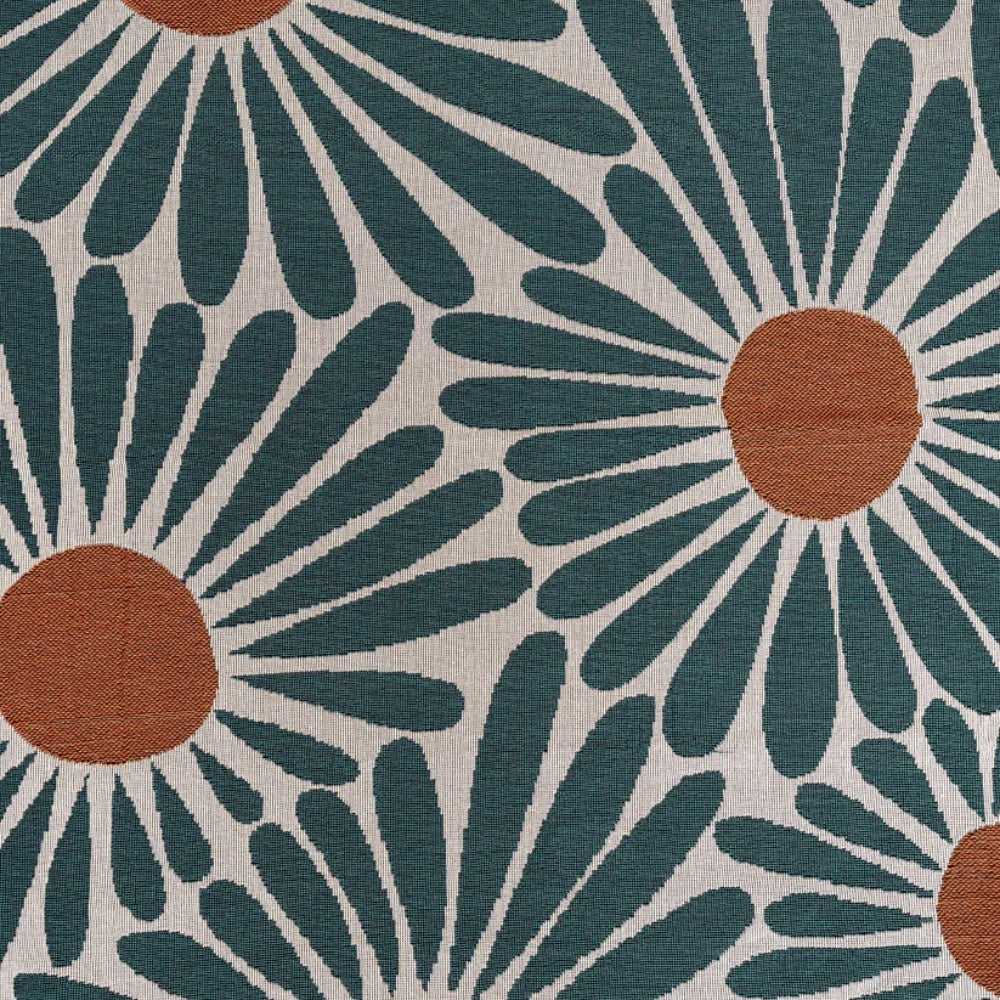 Dalia Throw Blanket - Cotton Microfiber Blend, Floral Design 2