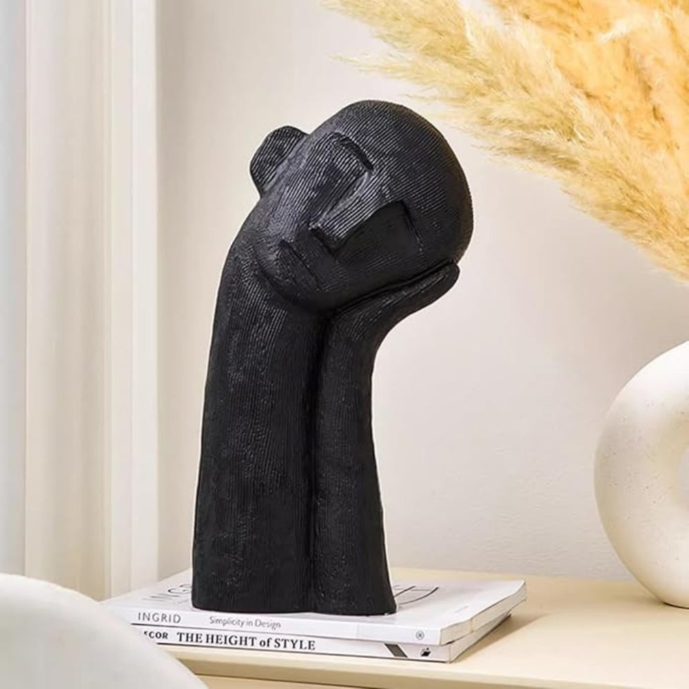 Dare Figurine - Modern Abstract Resin Sculpture, Asymmetrical Design 5