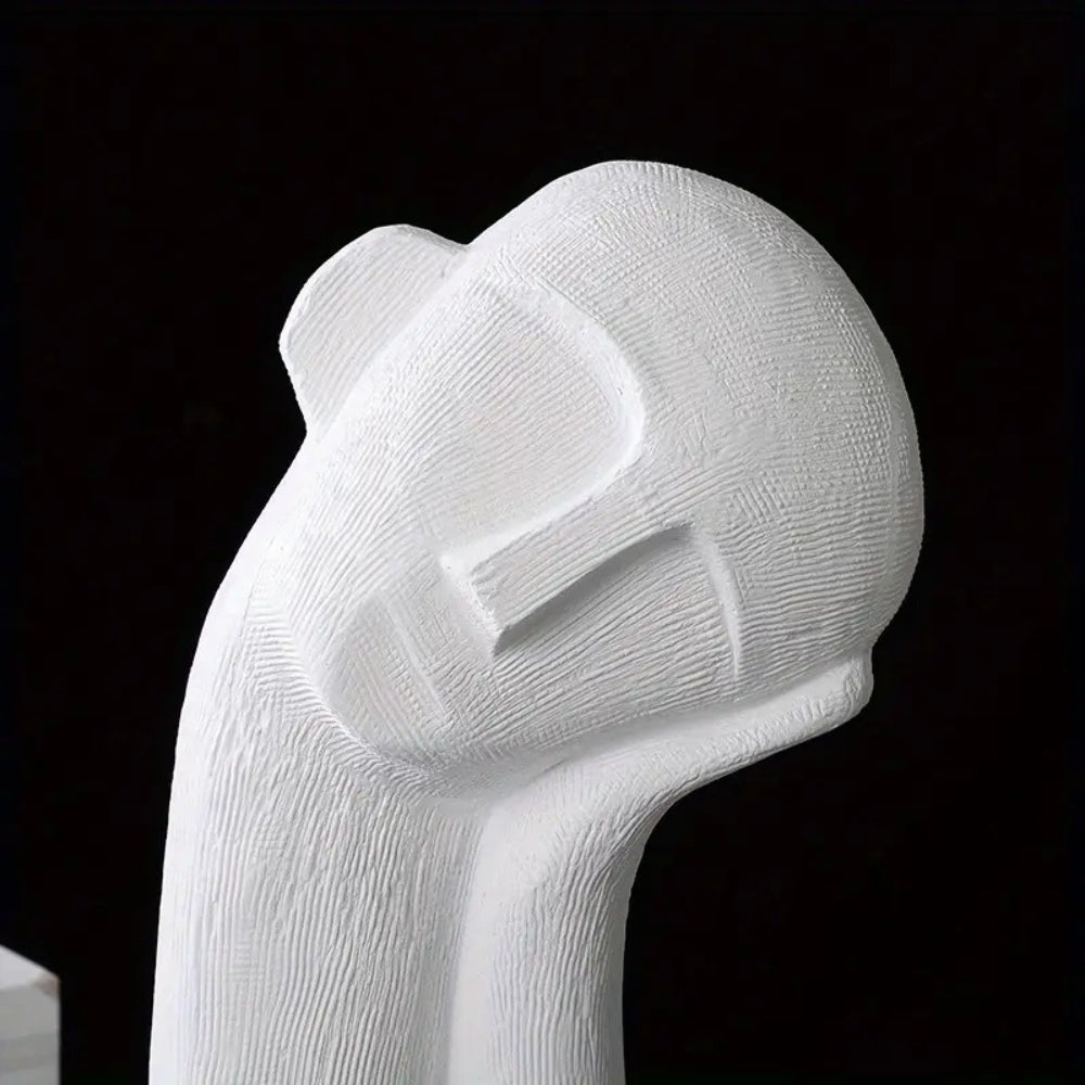Dare Figurine - Modern Abstract Resin Sculpture, Asymmetrical Design 8