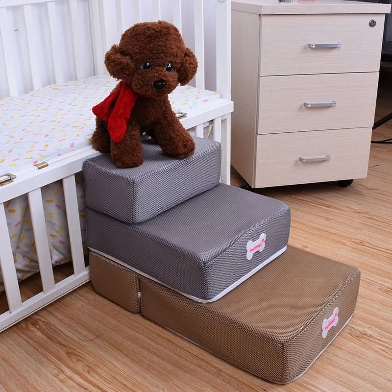 Daxen Pet Stairs - Luxury Foam Dog Steps for Bed, Joint-Friendly Design 4