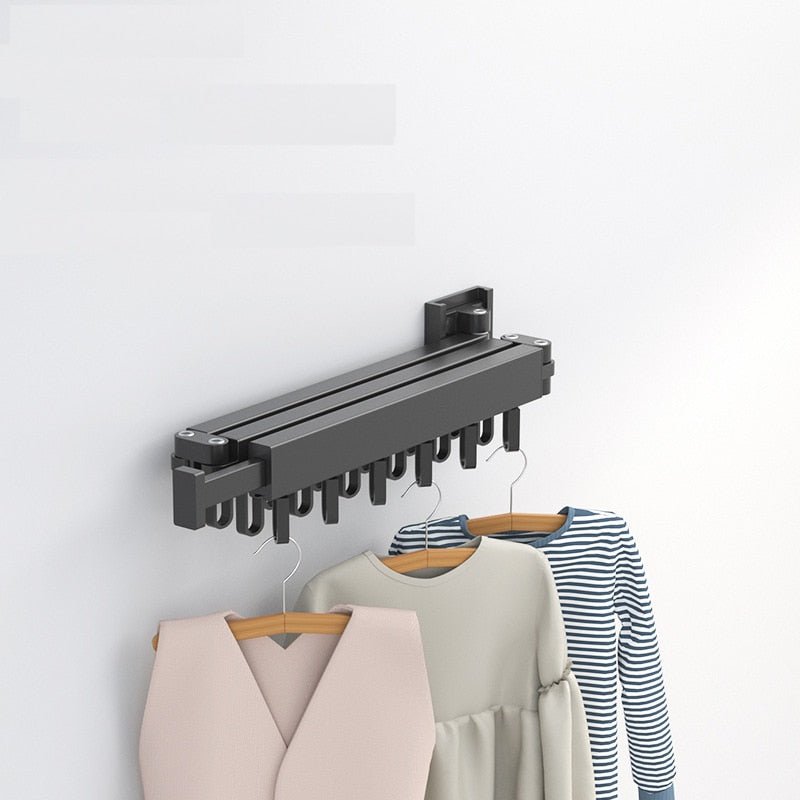 Daxon Wall Mounted Clothes Drying Rack - Collapsible Stainless Steel Design 1