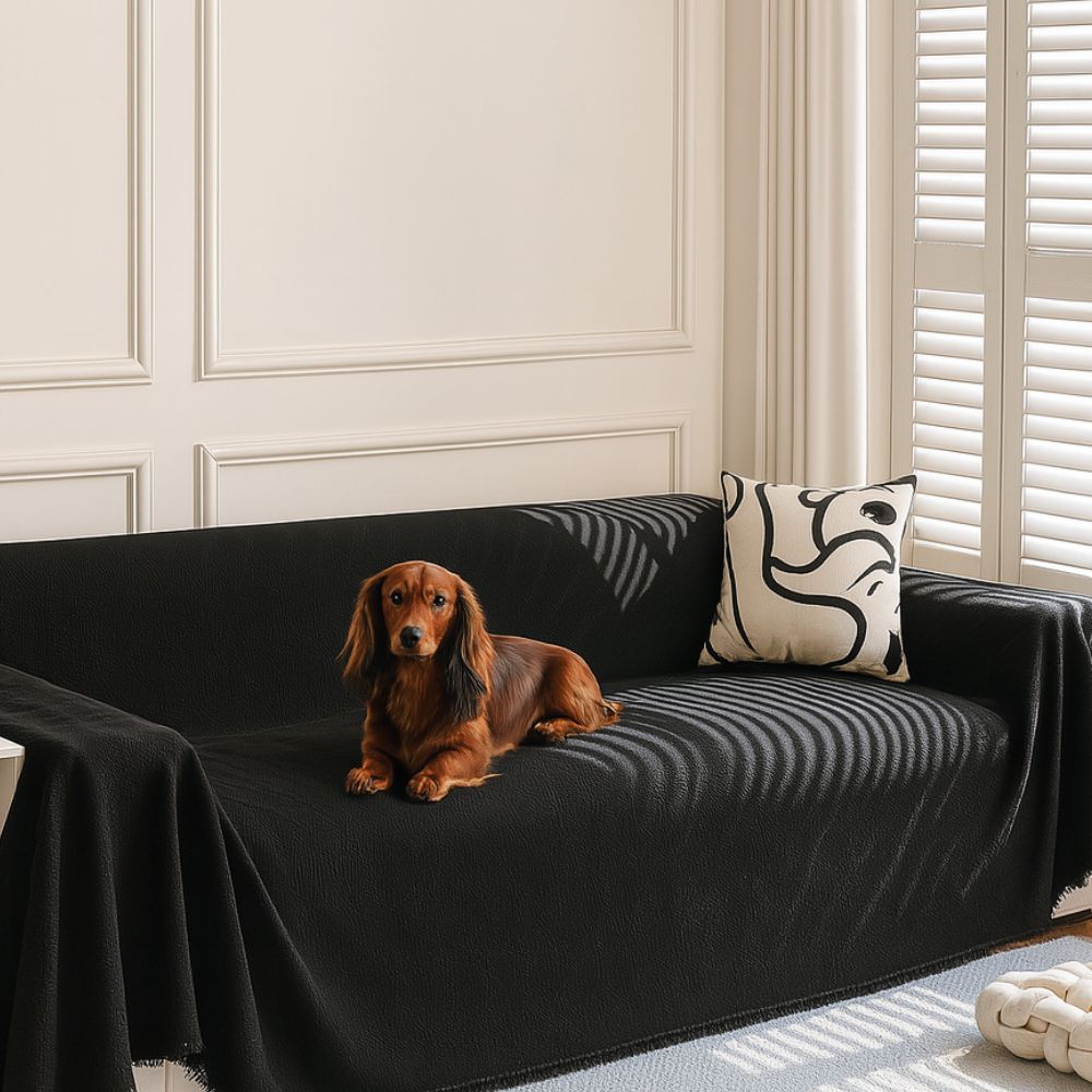 Dazzle Sofa Cover - Breathable Chenille, Geometric Design, Pet Friendly 2