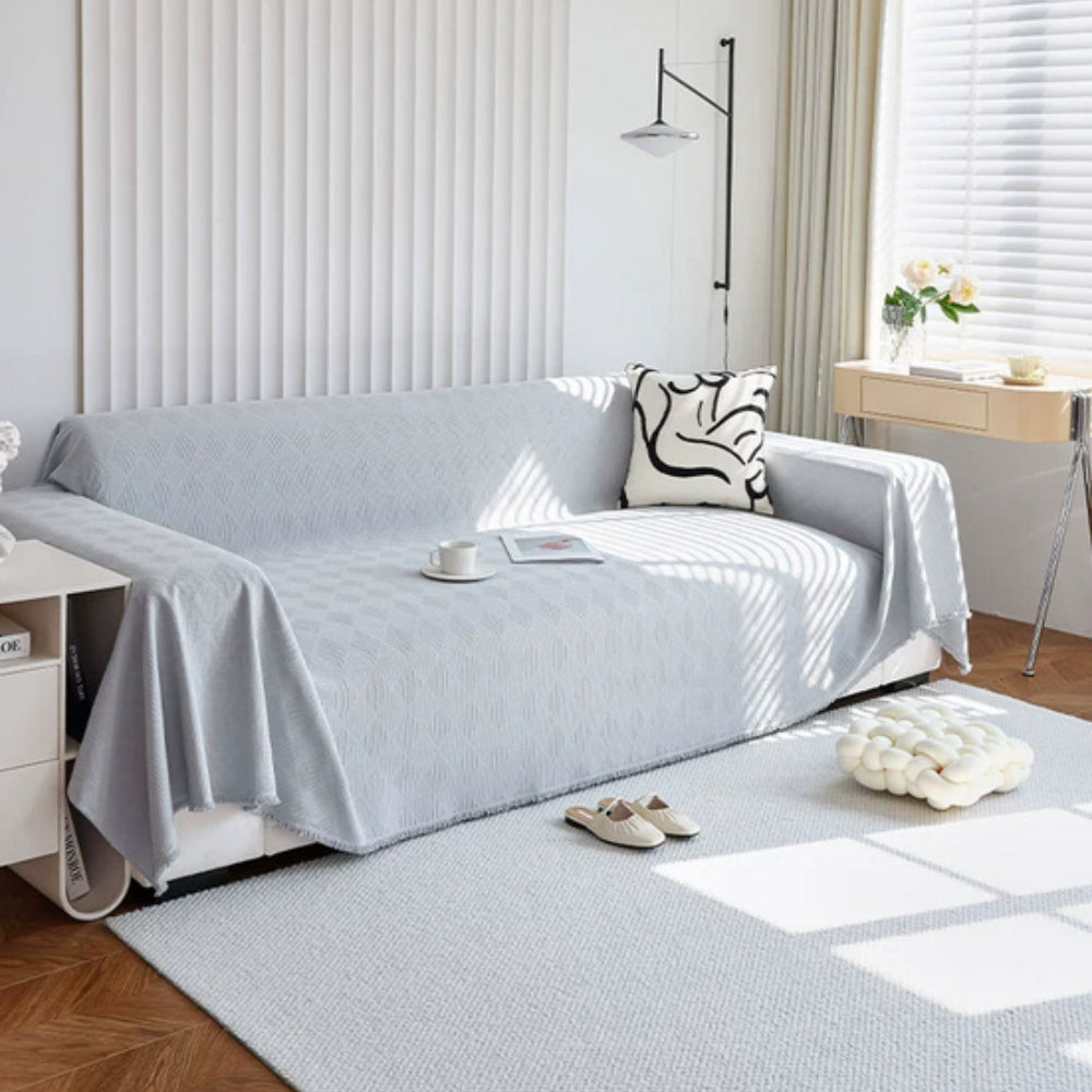 Dazzle Sofa Cover - Breathable Chenille, Geometric Design, Pet Friendly 8