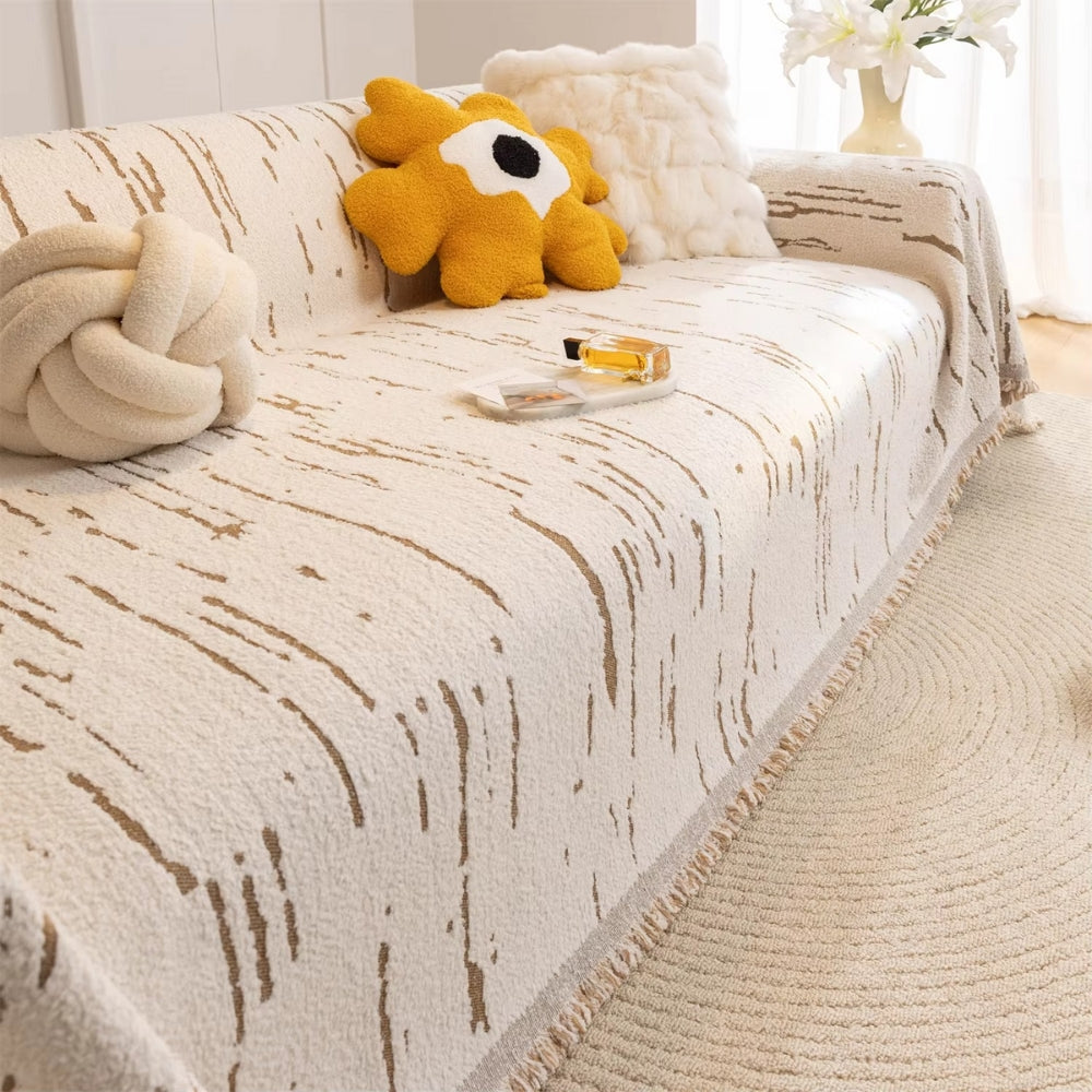 Dazzle Sofa Cover - Heavyweight Microfiber, Geometric Design 1