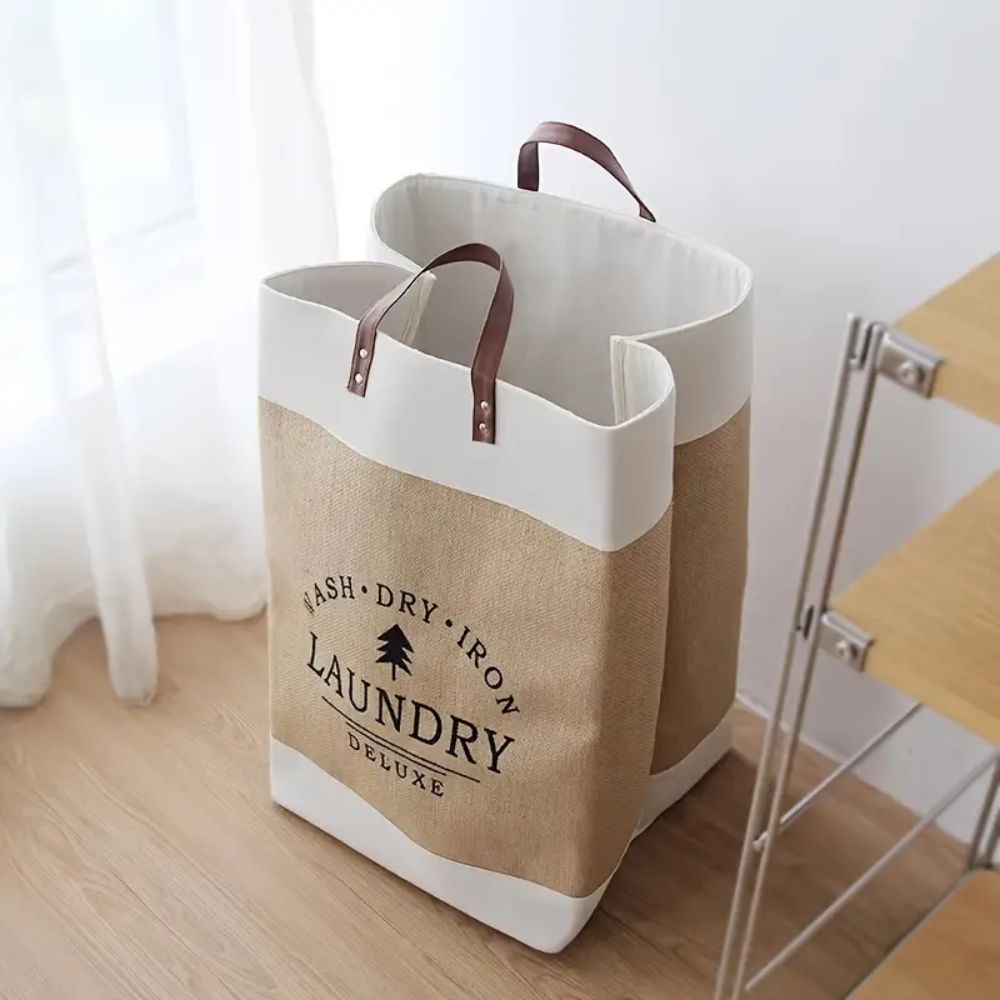 Deluxe Laundry Basket - Durable Microfibre, Collapsible Design 5
