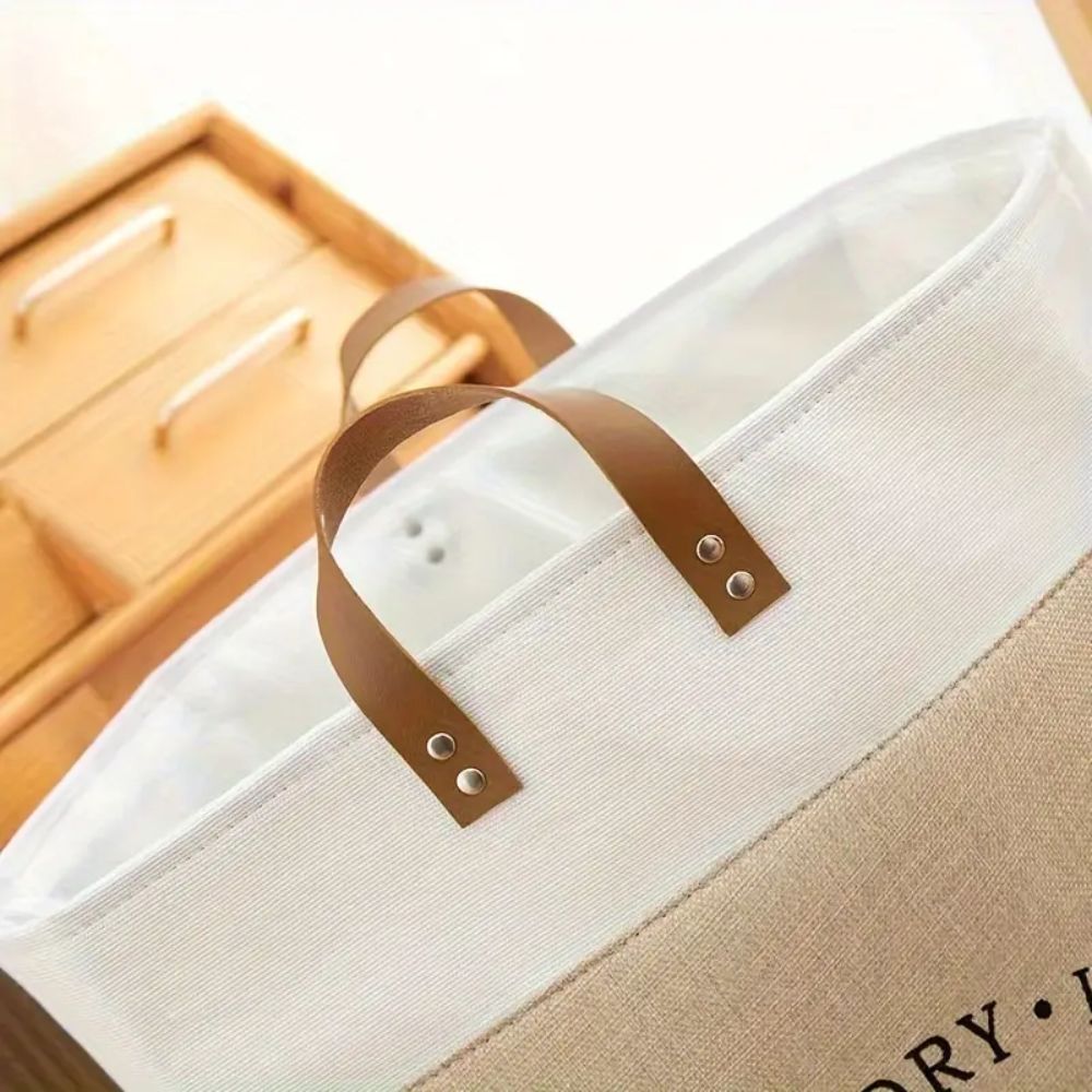 Deluxe Laundry Basket - Durable Microfibre, Collapsible Design 7
