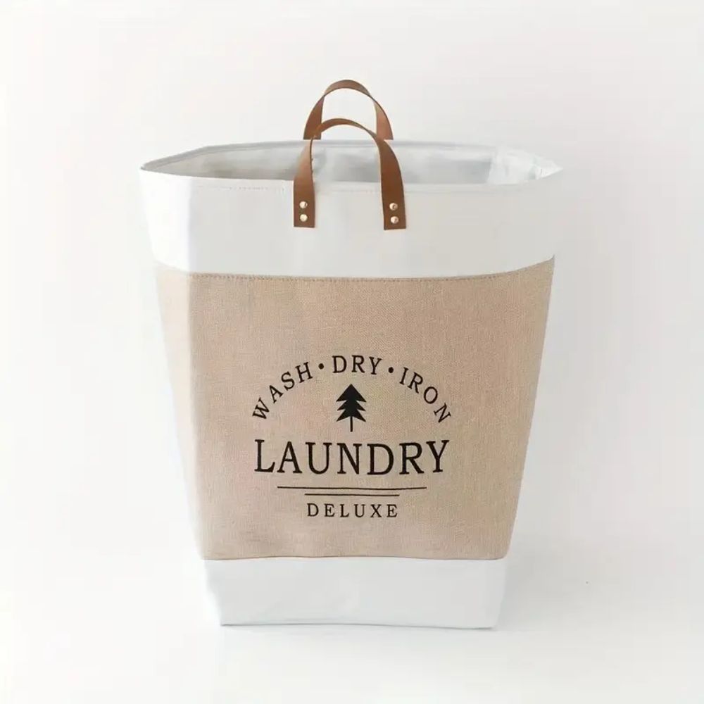 Deluxe Laundry Basket - Durable Microfibre, Collapsible Design 8