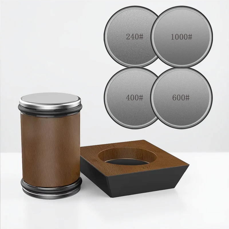 Diana Knife Sharpener Set - Diamond Grinder with Wooden Base 2