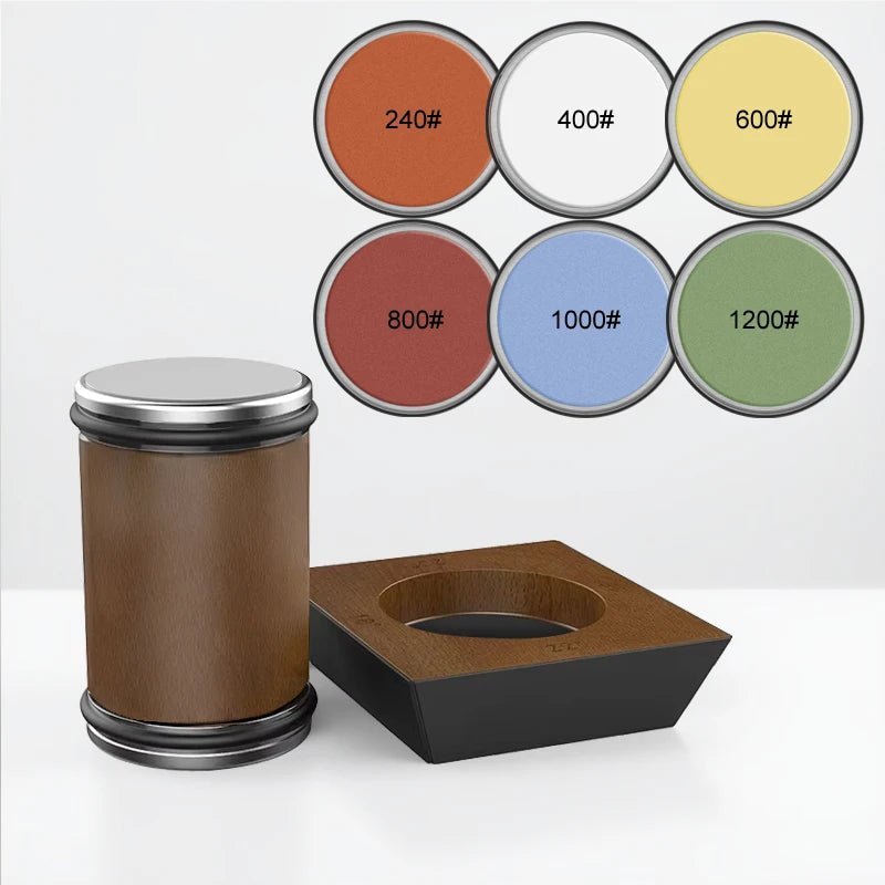 Diana Knife Sharpener Set - Diamond Grinder with Wooden Base 7