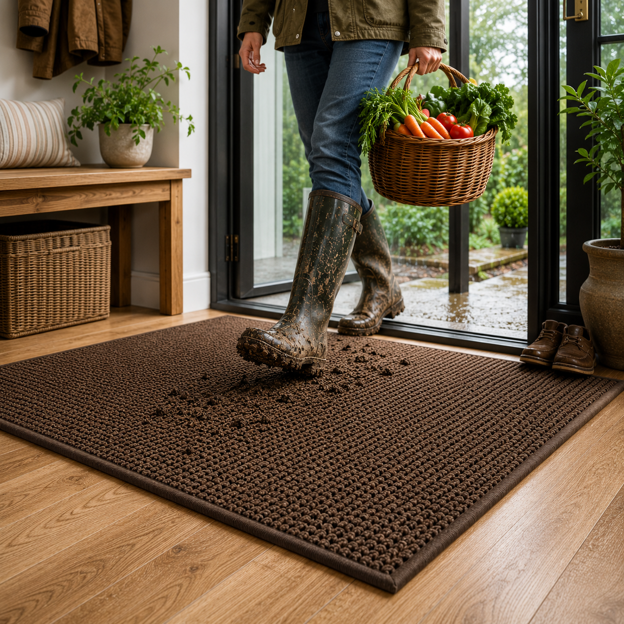 Dynamo Doormat - High Absorbency, Non-Slip Outdoor Welcome Mat 4