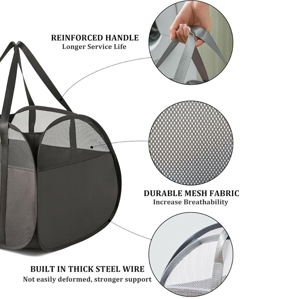 EasyMove Laundry Hamper - Durable Oxford Cloth, Collapsible Design 6