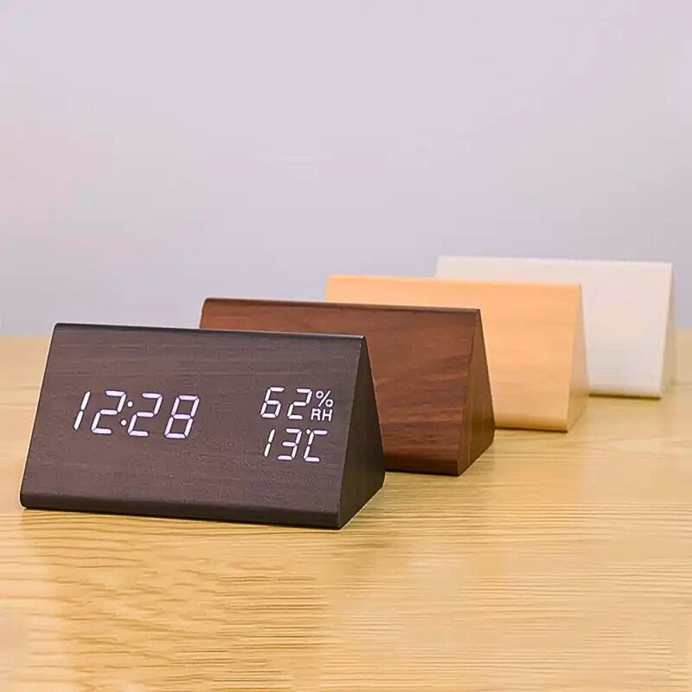 ZenWood – Wooden LED Alarm Clock