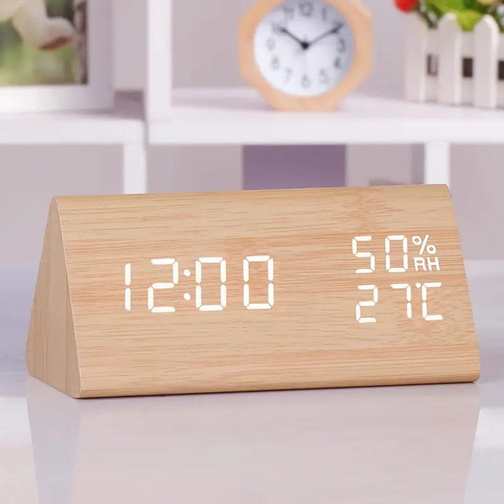 ZenWood – Wooden LED Alarm Clock