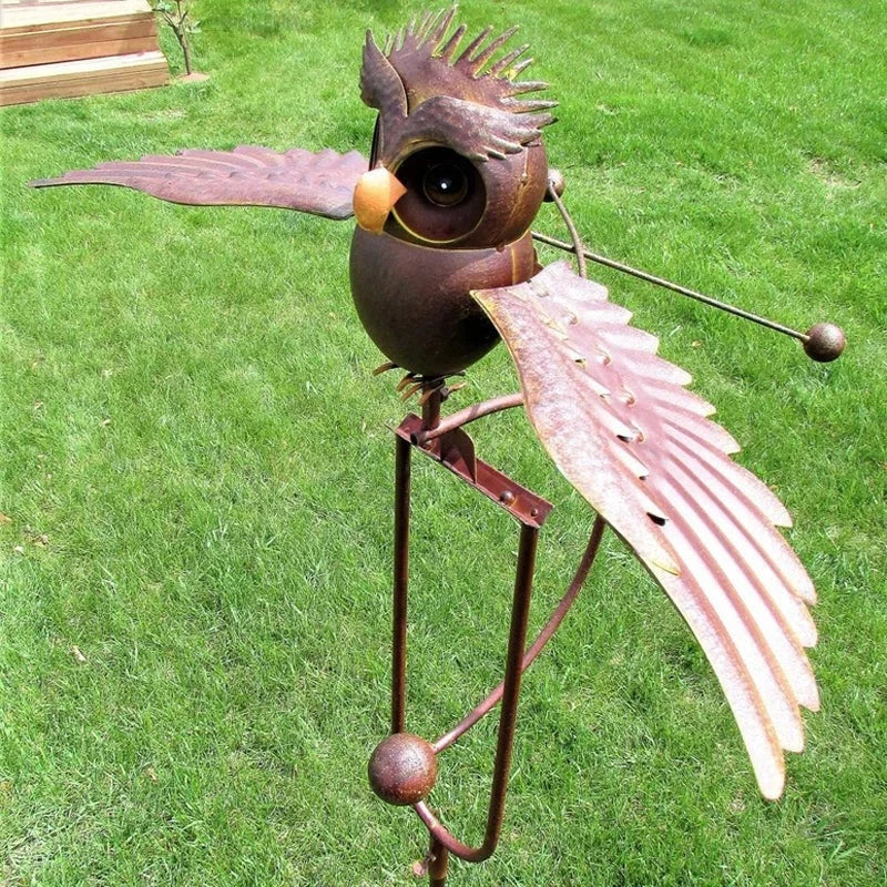 Elysian Eagle Garden Art - Outdoor Metal Wall Decor, Weather Resistant 1
