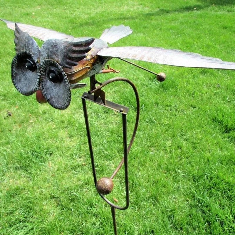 Elysian Eagle Garden Art - Outdoor Metal Wall Decor, Weather Resistant 2