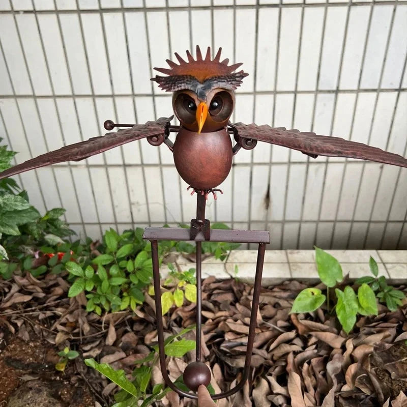 Elysian Eagle Garden Art - Outdoor Metal Wall Decor, Weather Resistant 4
