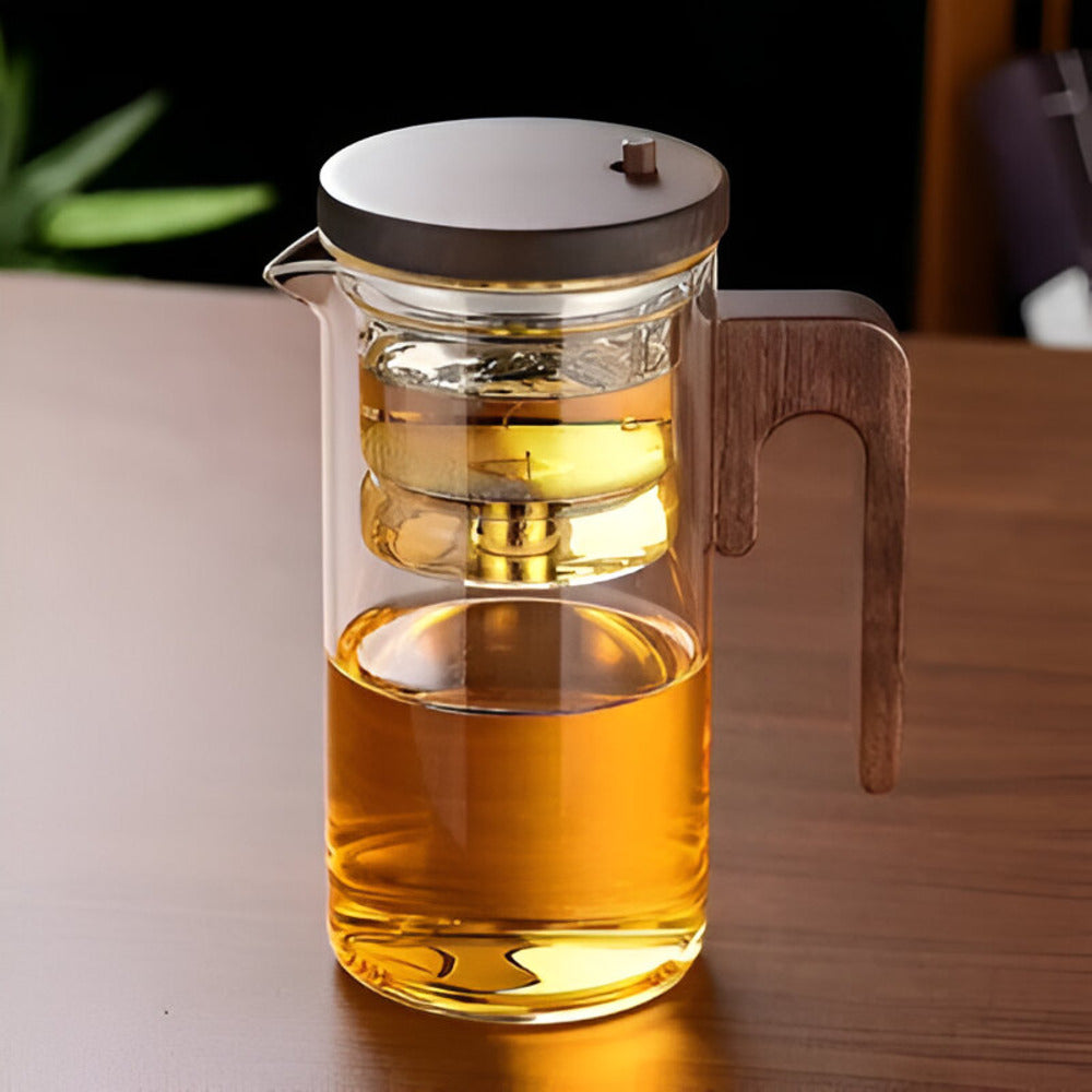 Elysian Glass Teapot with Infuser - Borosilicate, Elegant Design 3