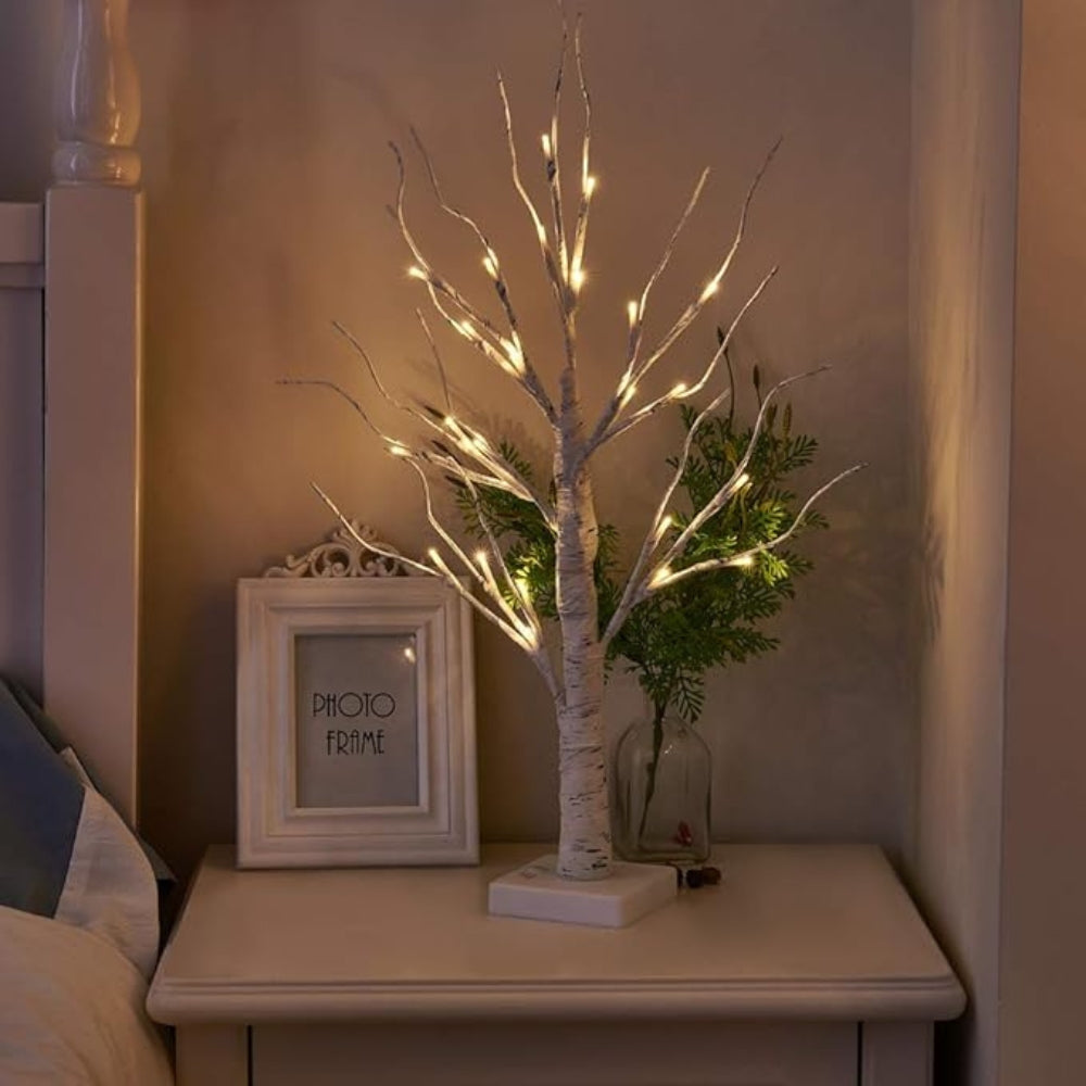 Elysian Lighted Tree Decor - USB Powered, Elegant Birch Design 3