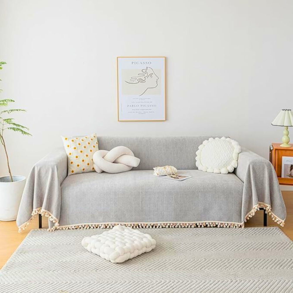 Elysian Sofa Blanket - Plush Chenille, Fade-Proof Comfort Throw 2