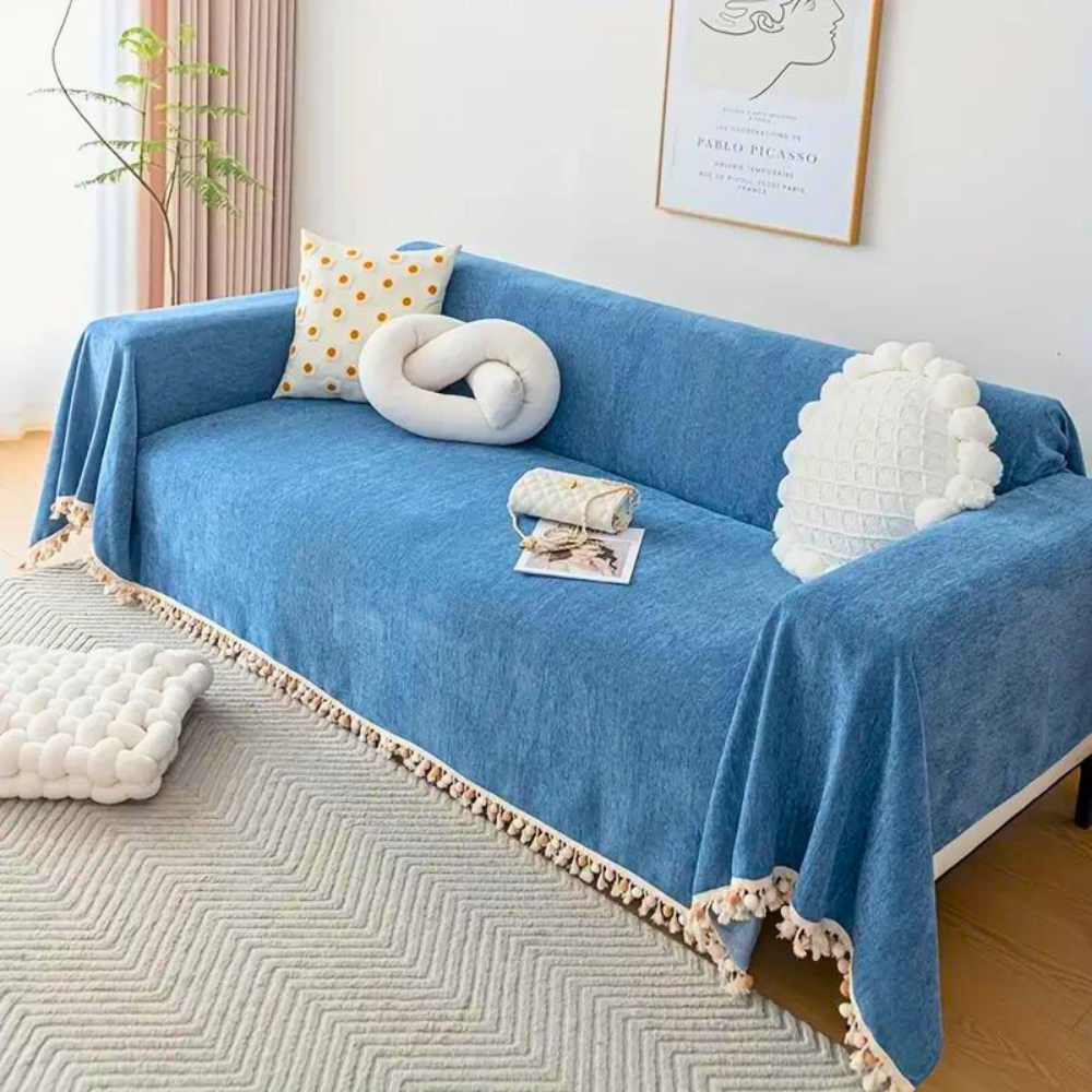 Elysian Sofa Blanket - Plush Chenille, Fade-Proof Comfort Throw 4