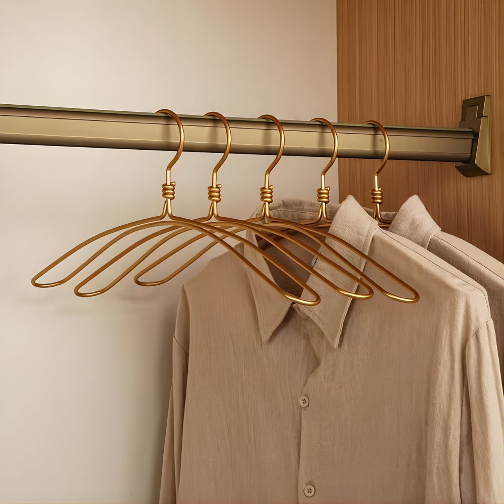Elysium Clothes Hanger Set - Extra Wide Aluminum, 6 Pieces 0