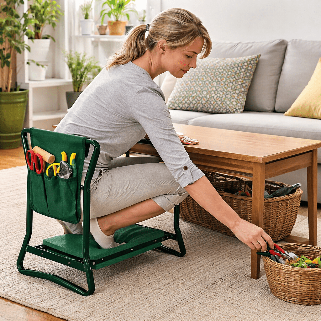 GardenEase Seat – 2-in-1 Kneeling Bench – Comfortable Garden Support
