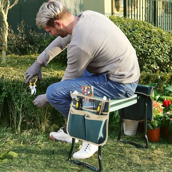 GardenEase Seat – 2-in-1 Kneeling Bench – Comfortable Garden Support