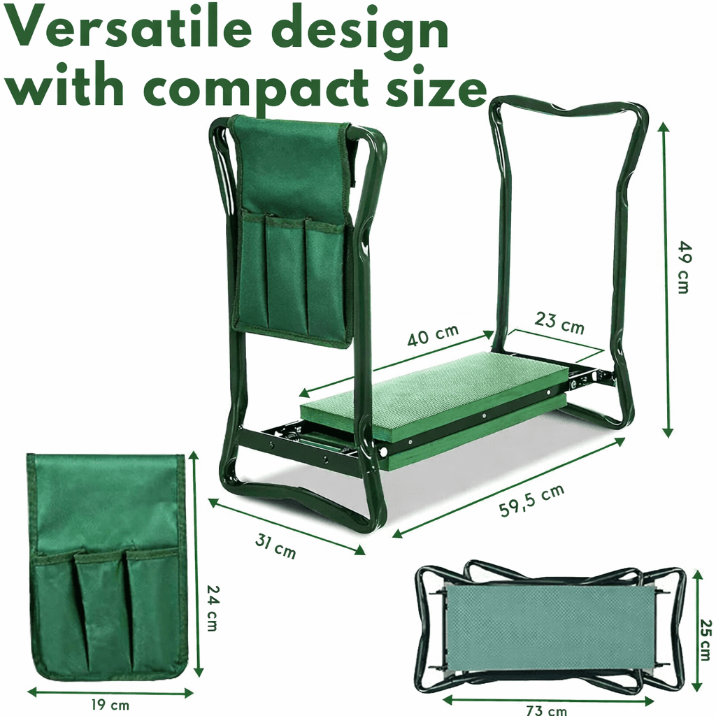 GardenEase Seat – 2-in-1 Kneeling Bench – Comfortable Garden Support