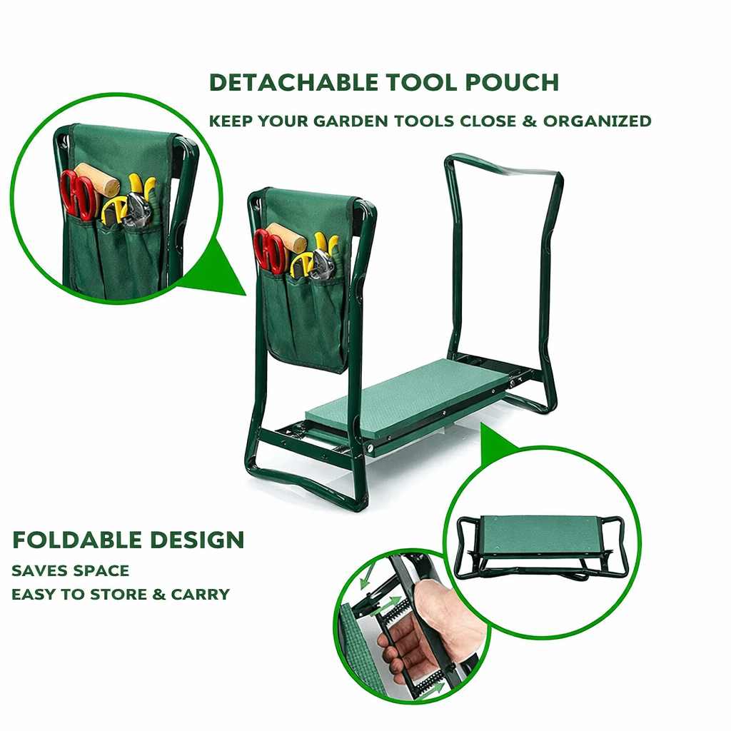 GardenEase Seat – 2-in-1 Kneeling Bench – Comfortable Garden Support
