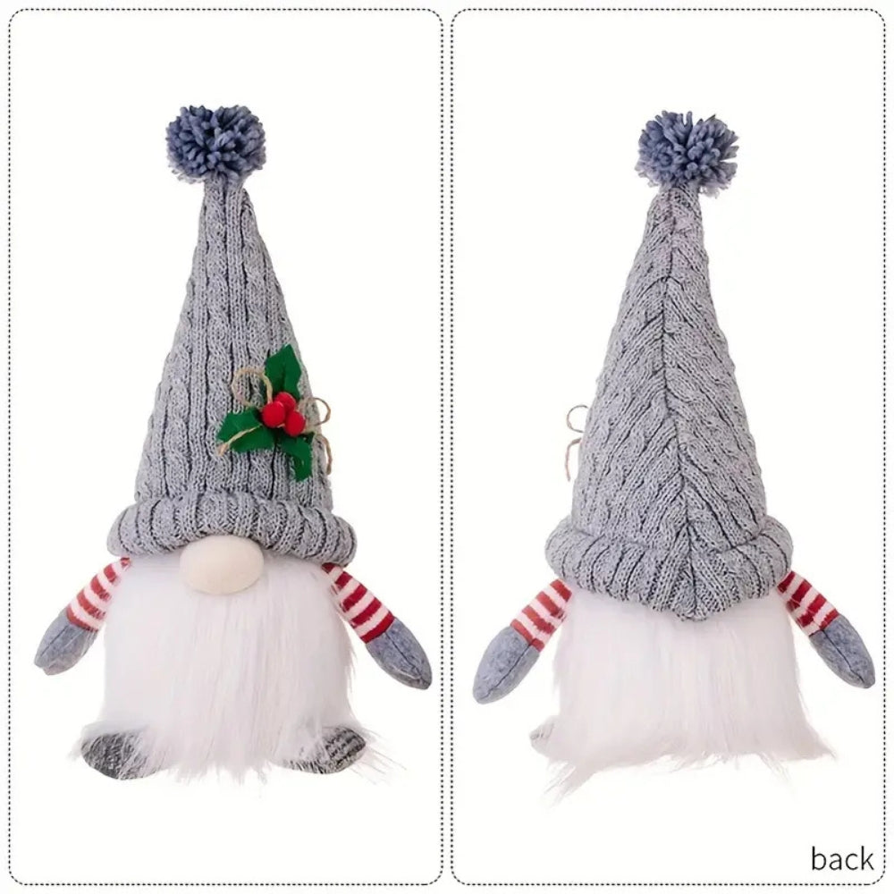 Everly Plush Christmas Gnome - Light-Up Feature, Whimsical Design 4