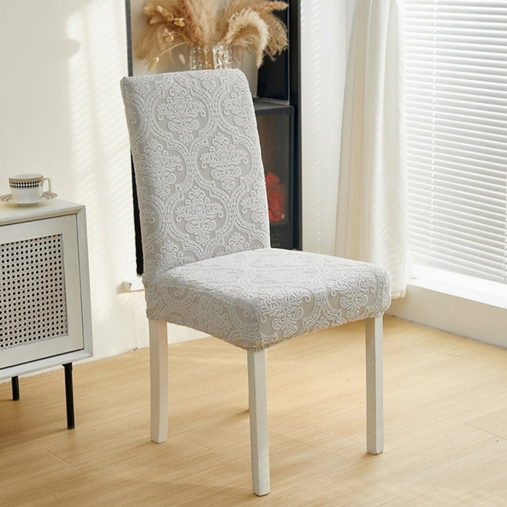 CharmWeave – Elegant Jacquard Chair Slipcover