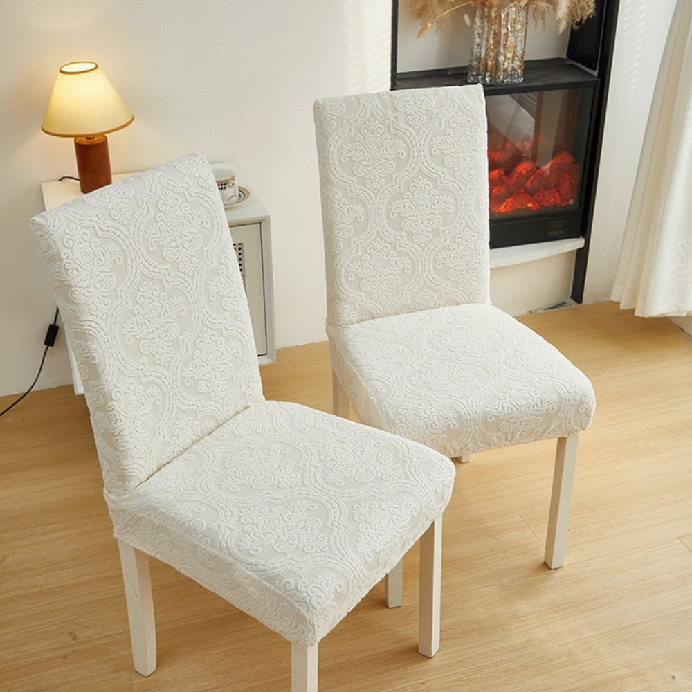 CharmWeave – Elegant Jacquard Chair Slipcover
