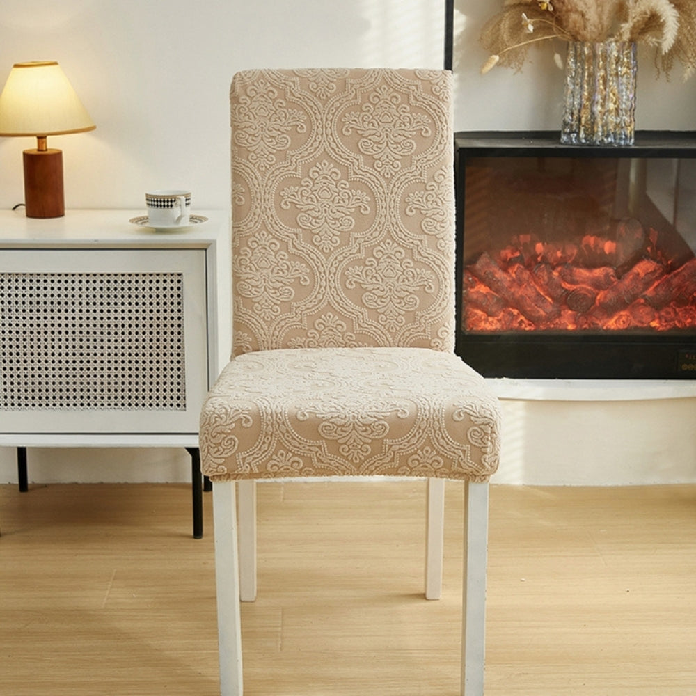 CharmWeave – Elegant Jacquard Chair Slipcover