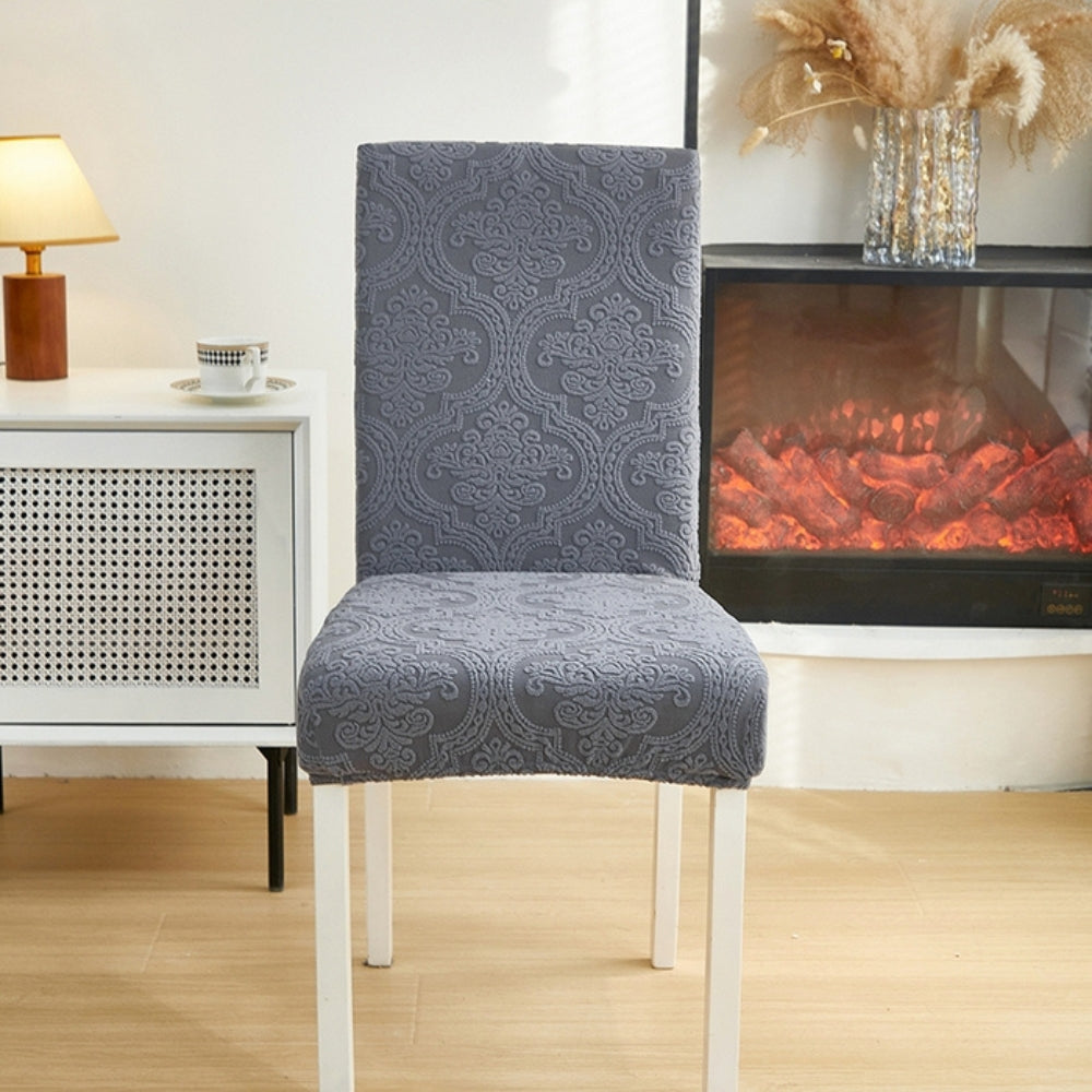 CharmWeave – Elegant Jacquard Chair Slipcover