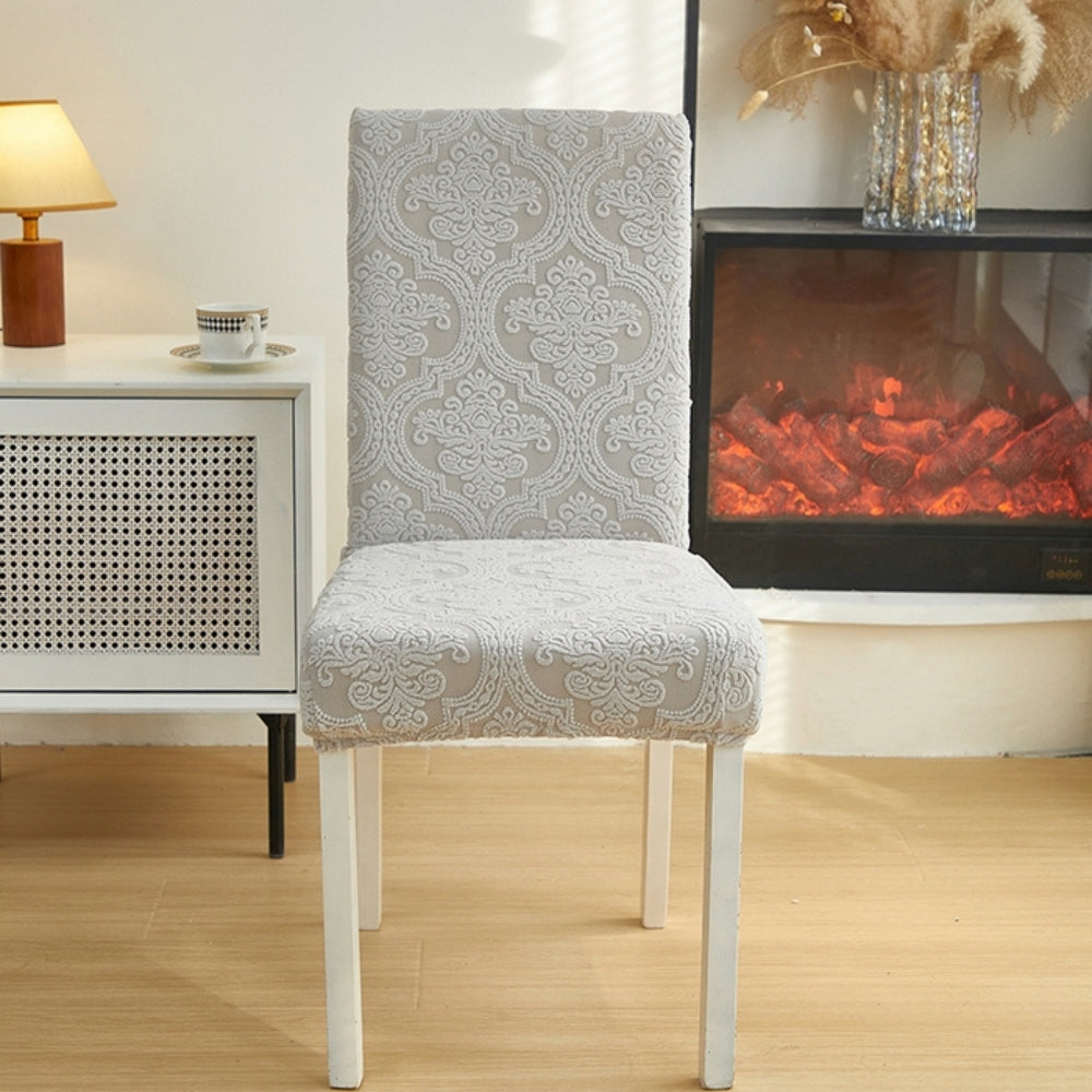 CharmWeave – Elegant Jacquard Chair Slipcover