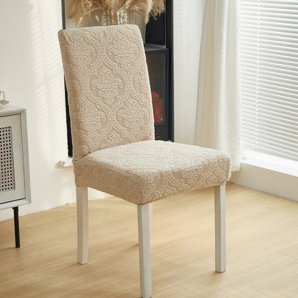 CharmWeave – Elegant Jacquard Chair Slipcover