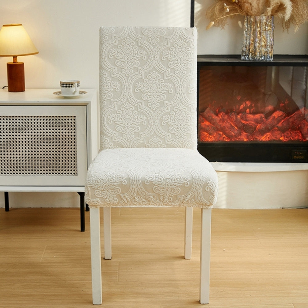 CharmWeave – Elegant Jacquard Chair Slipcover