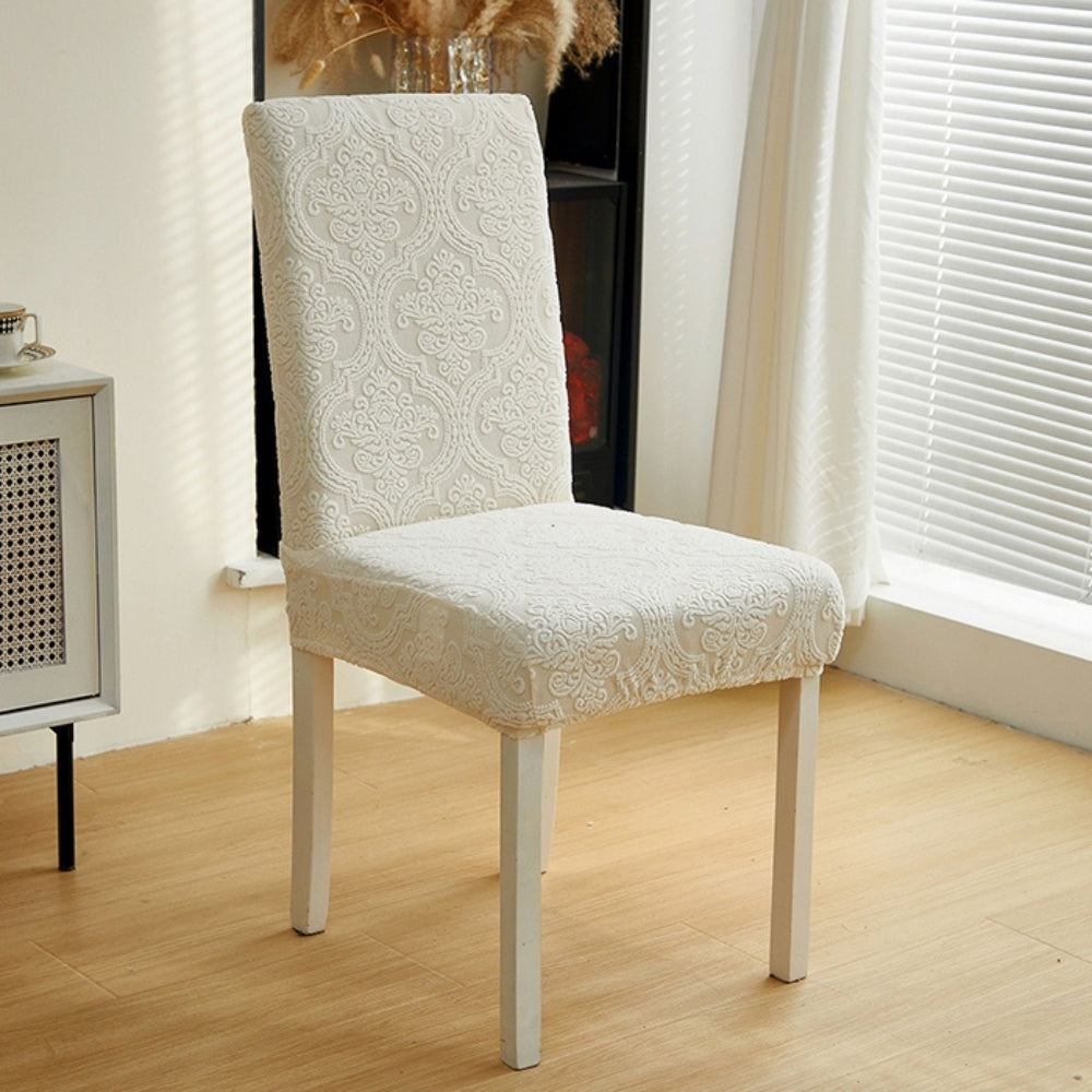 CharmWeave – Elegant Jacquard Chair Slipcover