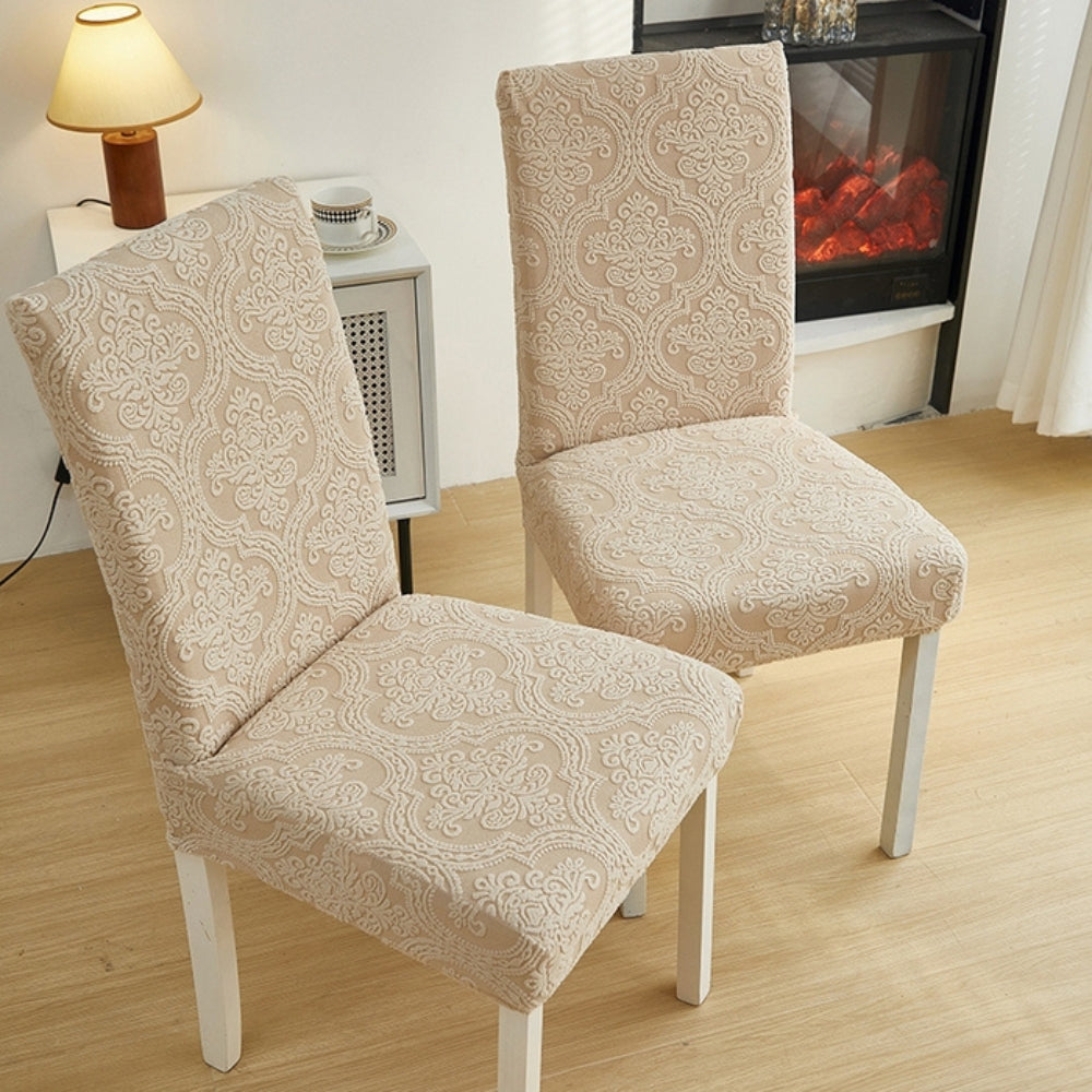 CharmWeave – Elegant Jacquard Chair Slipcover