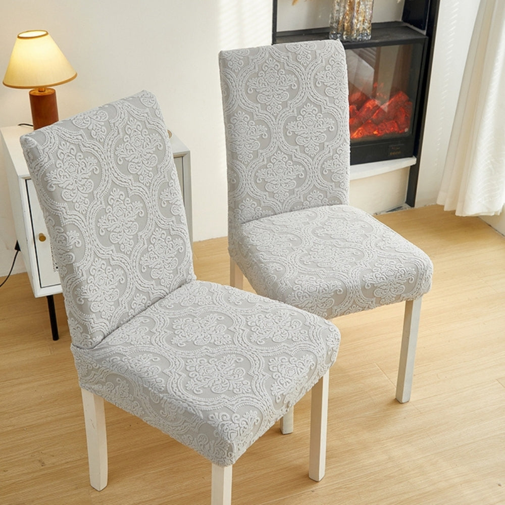 CharmWeave – Elegant Jacquard Chair Slipcover