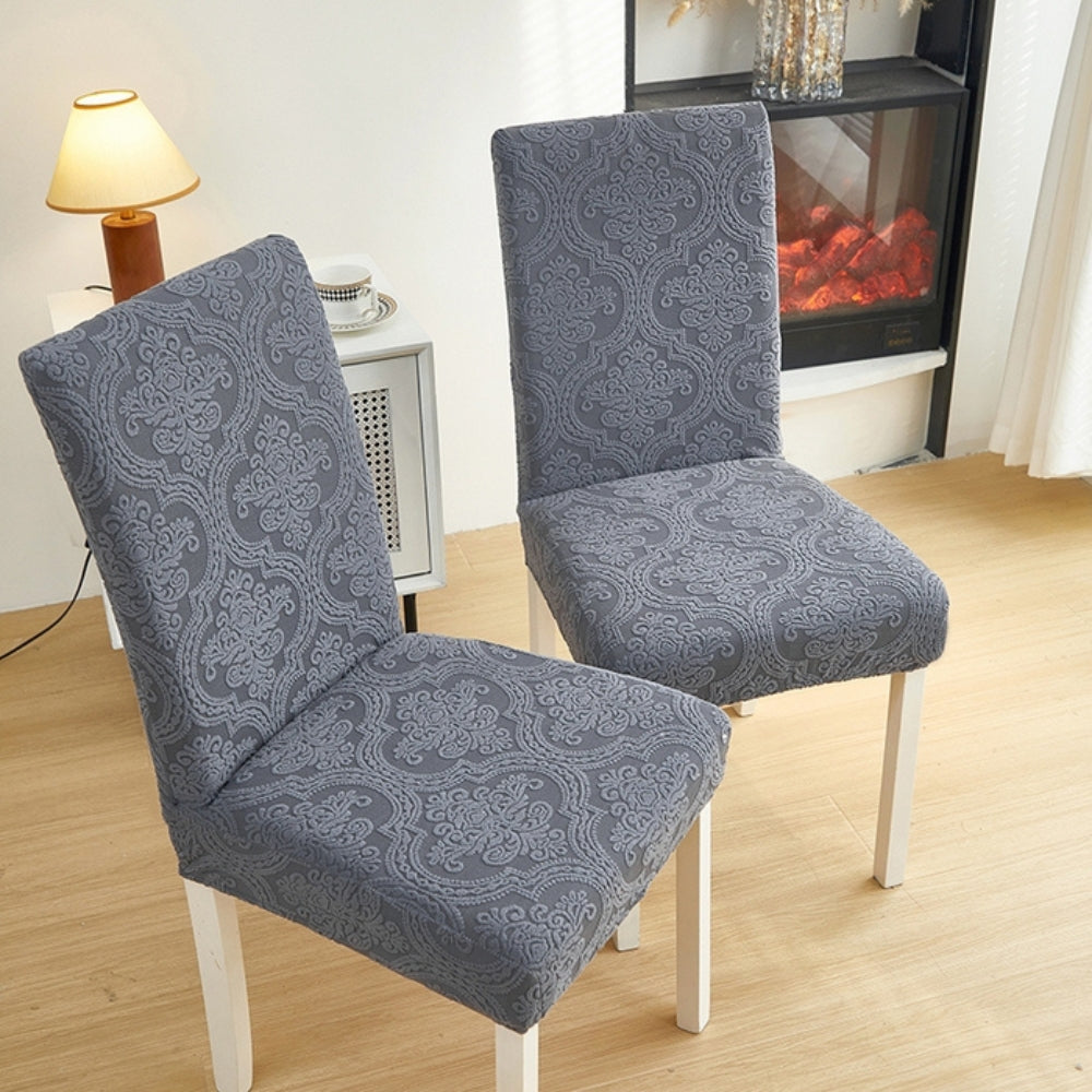 CharmWeave – Elegant Jacquard Chair Slipcover