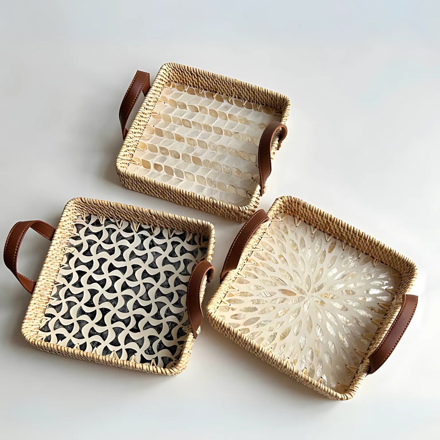 Fable Serving Tray - Eco-Friendly Handcrafted Rattan Design 2