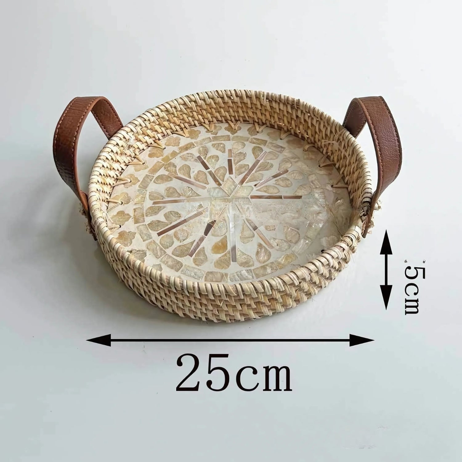 Fable Serving Tray - Eco-Friendly Handcrafted Rattan Design 7