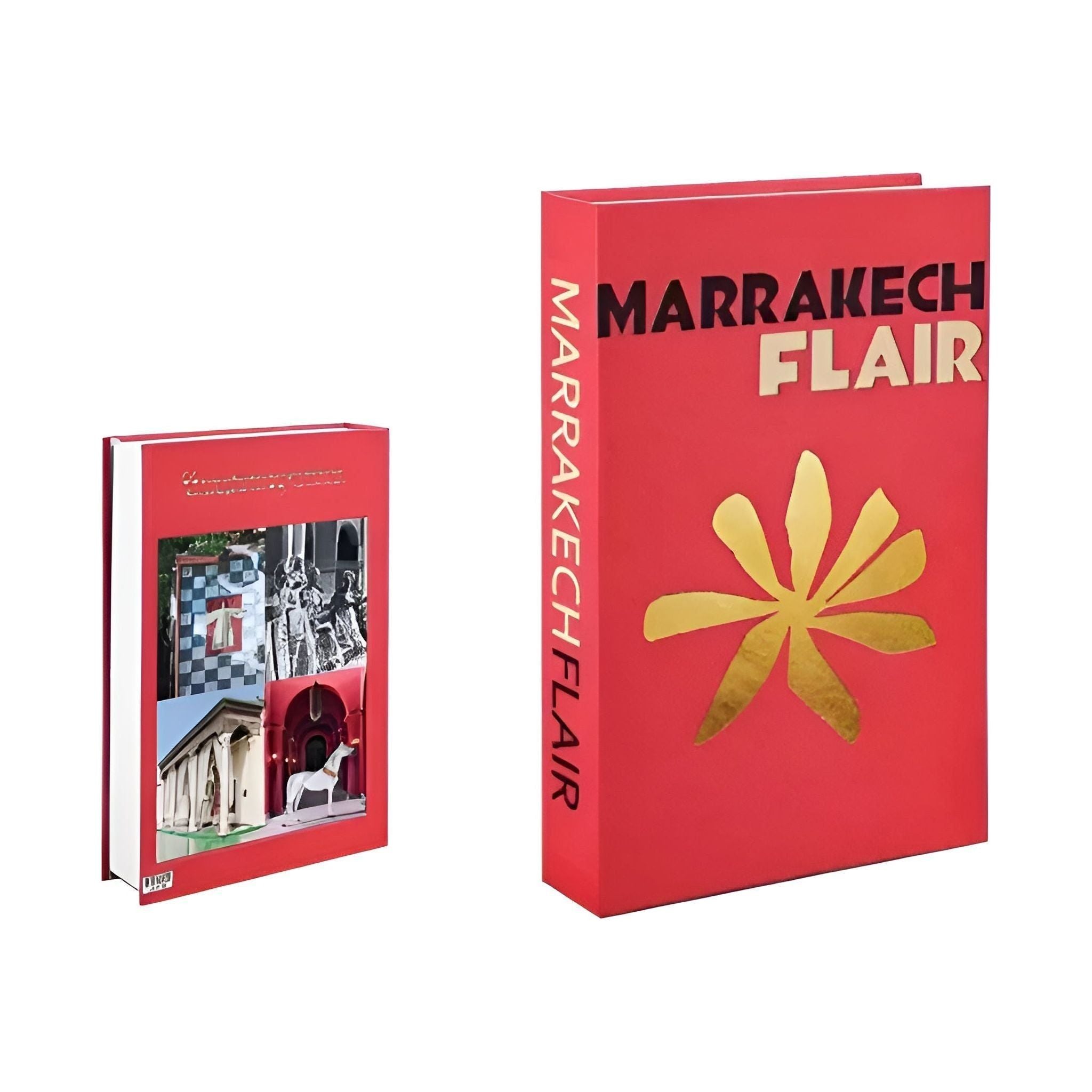 Fablea Decorative Book Set - Travel Series, Stylish Accent with Hidden Storage 4