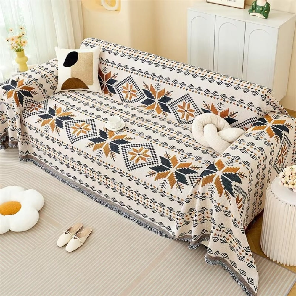 Felicity Sofa Cover - Cotton-Microfiber Blend, Bohemian Style 3