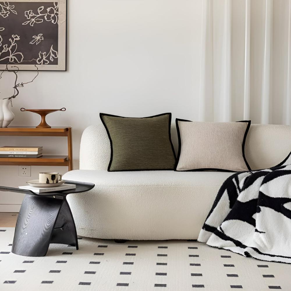 Finesse Sofa Cushion Covers - Woven Jacquard, Elegant Touch 4