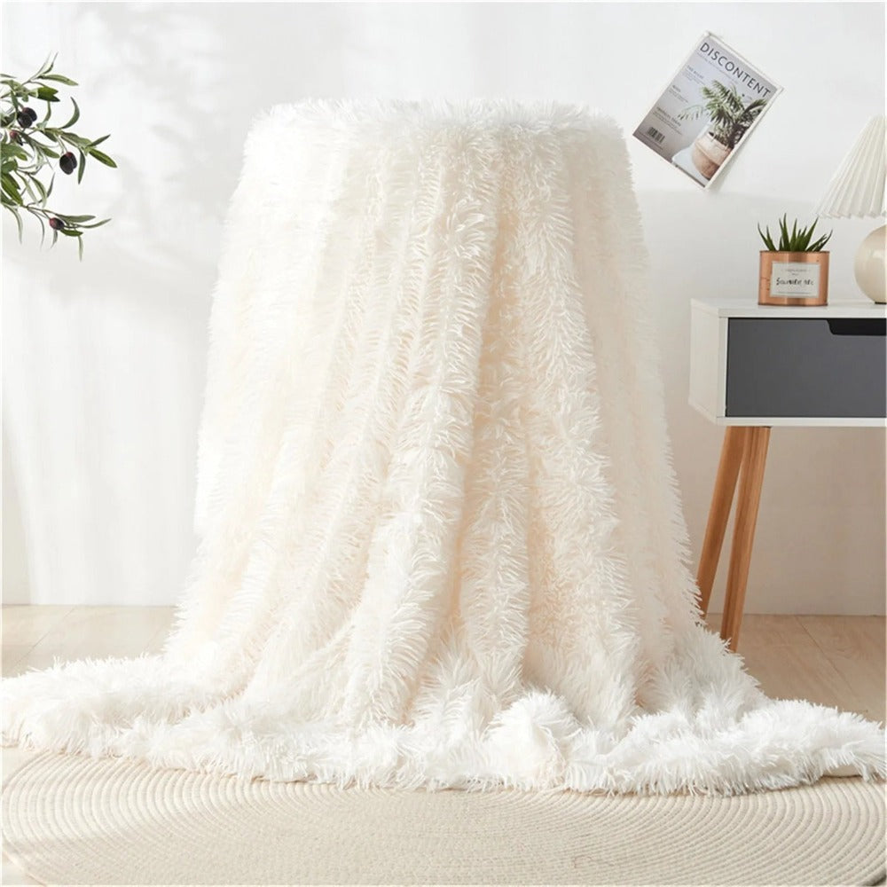 Fiora Blanket Throw - Faux Fur, Reversible Softness 0